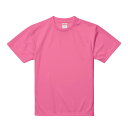 Tシャツ 半袖 キッズ 子供服 ドライ アスレチック 4.1oz 120 サイズ ピンク