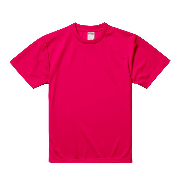 Tシャツ 半袖 キッズ 子供服 ドライ アスレチック 4.1oz 150 サイズ トロピカルピンク