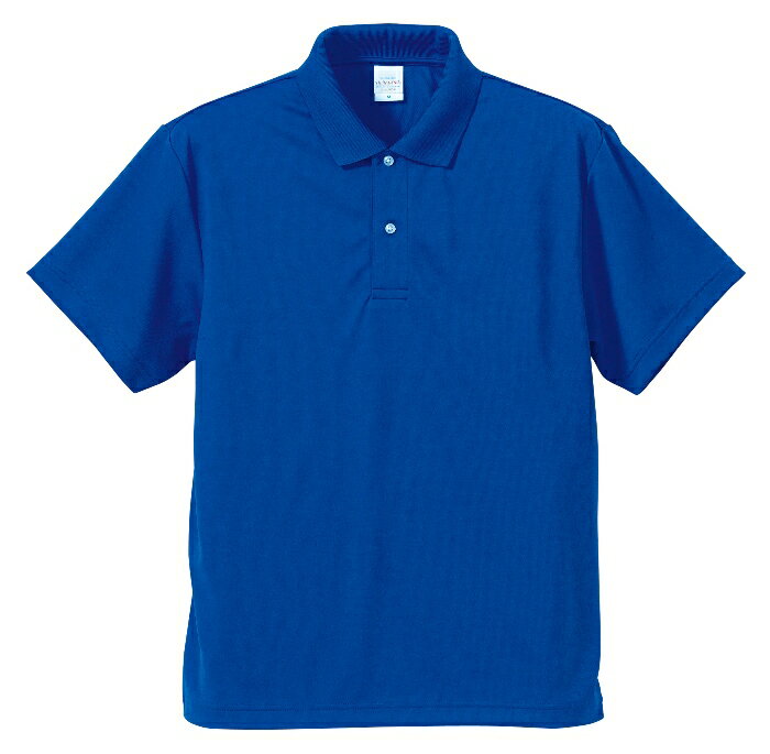 ポロシャツ 半袖 メンズ ドライ アスレチック 4.1oz M サイズ コバルトブルー