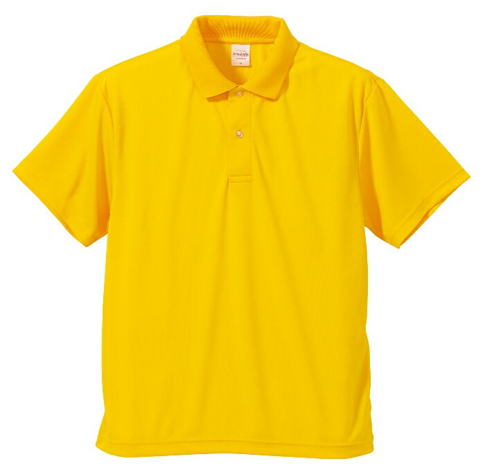 ポロシャツ 半袖 メンズ ドライ アスレチック 4.1oz XXXL サイズ カナリアイエロー ビック 大きいサイズ メーカー取寄せ品