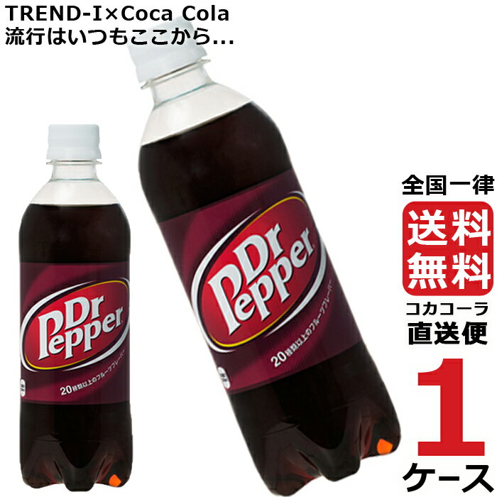 ドクターペッパー 500ml PET ペットボトル 炭酸飲料 1ケース × 24本 合計 24本 送料無料 コカコーラ 社直送 最安挑戦