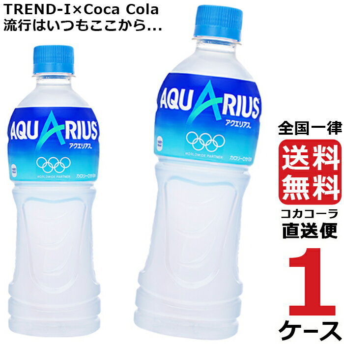 アクエリアス 500ml PET ペットボトル 1ケース × 24本 合計 24本 送料無料 コカコーラ 社直送 最安挑戦