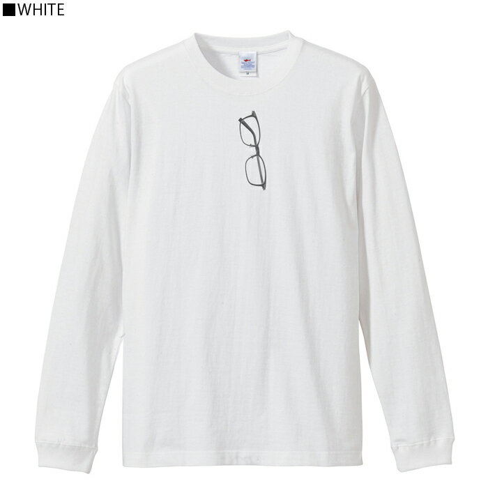 メンズ Tシャツ 長袖 ロングTシャツ ロンt プリント アメカジ 大きいサイズ 7MILE OCEAN めがね オモシロ だまし絵
