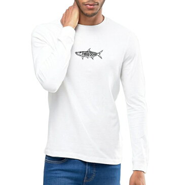 メンズ Tシャツ 長袖 ロングTシャツ ロンt プリント アメカジ 大きいサイズ 7MILE OCEAN 魚 ロゴ