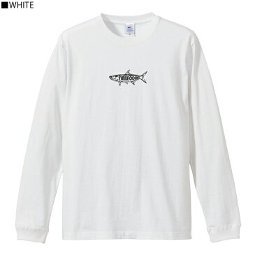 メンズ Tシャツ 長袖 ロングTシャツ ロンt プリント アメカジ 大きいサイズ 7MILE OCEAN 魚 ロゴ
