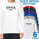 メンズ Tシャツ 長袖 ロングTシャツ ロンt プリント アメカジ 大きいサイズ 7MILE OCEAN 佐賀