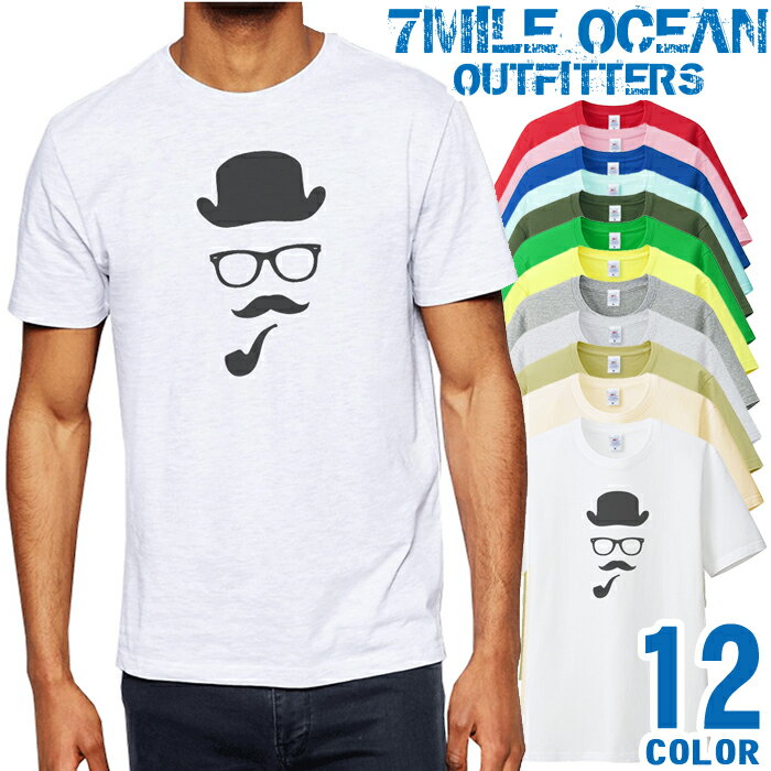 おもしろTシャツ メンズ Tシャツ 半袖 プリント アメカジ 大きいサイズ 7MILE OCEAN オモシロ