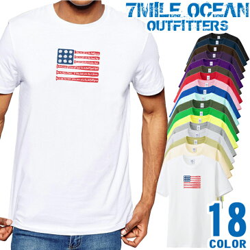 メンズ Tシャツ 半袖 プリント アメカジ 大きいサイズ 7MILE OCEAN USA 野球