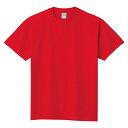 メンズ Tシャツ 半袖 ヘビーウェイト 5.6オンス 無地 レッド M サイズ 085-CVT メーカー取寄せ品(4)