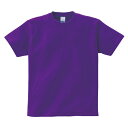 キッズ ジュニア 子供服 Tシャツ 半袖 ヘビーウェイト 5.6オンス 無地 パープル 120cm サイズ 085-CVT