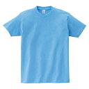 メンズ Tシャツ 半袖 ヘビーウェイト 5.6オンス 無地 サックス M サイズ 085-CVT メーカー取寄せ品