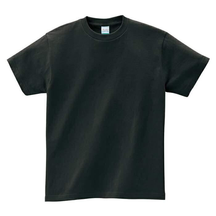 メンズ レディース キッズ ジュニア サイズ 男女兼用 Tシャツ 半袖 ヘビーウェイト 5.6オンス 無地 085-CVT スモークブラック メーカー取寄せ品