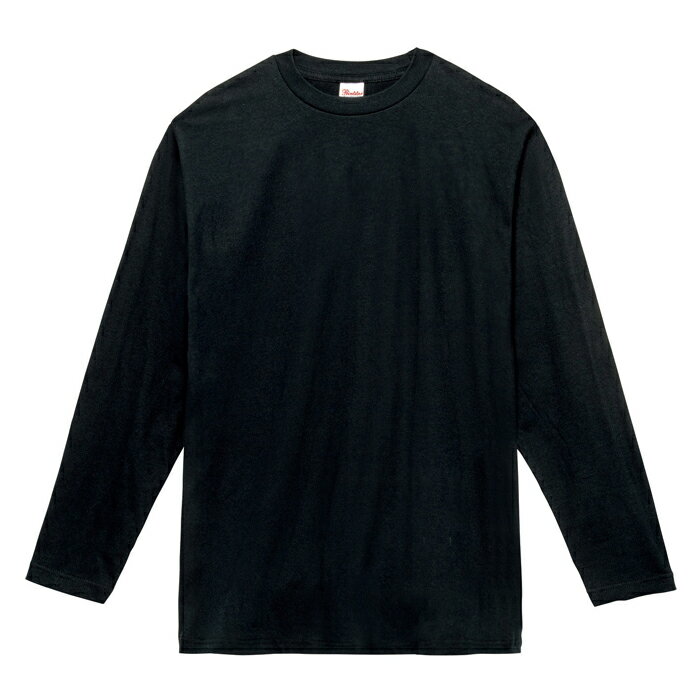 メンズ Tシャツ 長袖 ヘビーウェイト 5.6オンス 無地 ブラック L サイズ 102-CVL メーカー取寄せ品