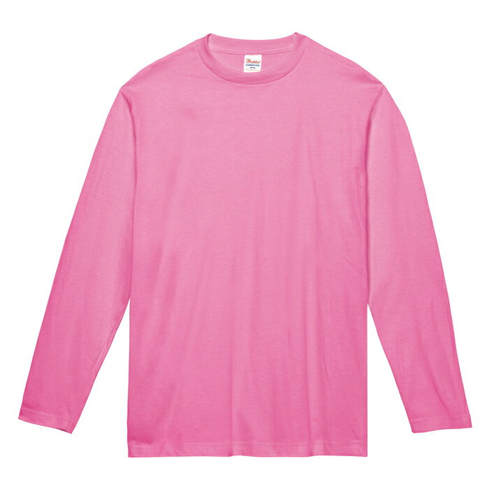 メンズ ビックサイズ 大きいサイズ Tシャツ 長袖 ヘビーウェイト 5.6オンス 無地 ピンク 3XL サイズ 102-CVL メーカー取寄せ品