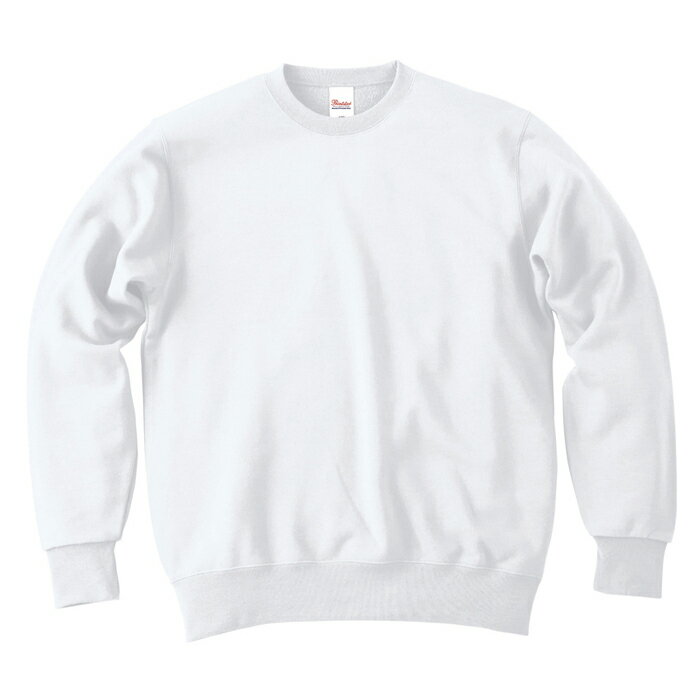 メンズ スウェット トレーナー スエット 9.7オンス 無地 ホワイト M サイズ 183-NSC メーカー取寄せ品