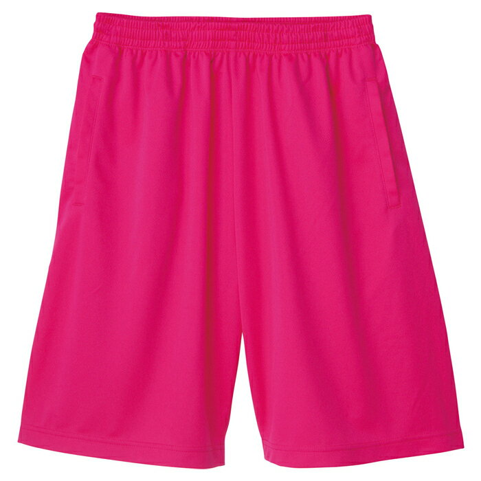 メンズ レディース ジュニア キッズ サイズ ハーフパンツ ボトム ドライ 4.4オンス 無地 ホットピンク 325-ACP メーカー取寄せ品