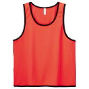 メンズ レディース キッズ ドライメッシュ ビブス ユニホーム 4.4オンス 無地 蛍光オレンジ フリー サイズ 336-DBS メーカー取寄せ品