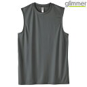 メンズ レディース キッズ ノースリーブ tシャツ ドライ インターロック 3.5オンス 無地 ダークグレー SS サイズ 353-AIN メーカー取寄せ品