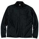 メンズ レディース キッズ ジップジャケット 長袖 トラックジャケット 4.4オンス 無地 ブラック SS サイズ 358-AMJ メーカー取寄せ品