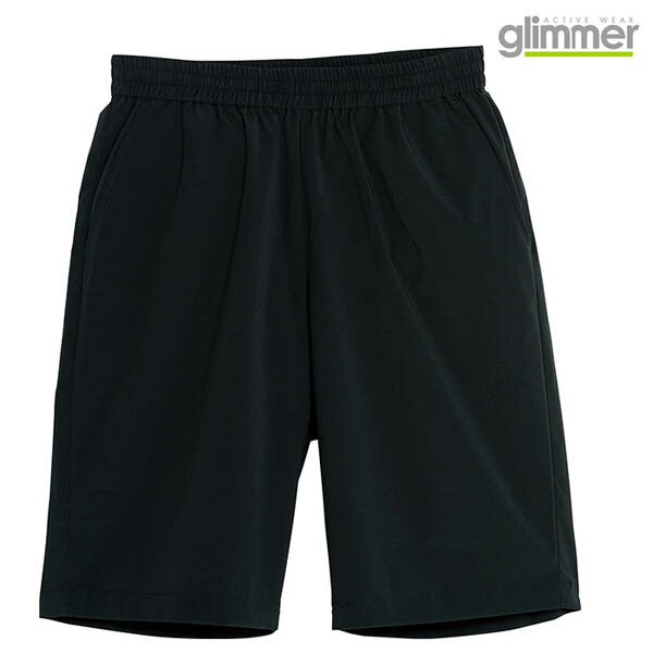 メンズ レディース パンツ ハーフパンツ ドライ ストレッチ WL サイズ ブラック 無地 00372-SAH メーカー取寄せ品