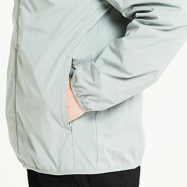 メンズ レディース ジップ パーカー ドライ ストレッチ M サイズ グレー 無地 00373-SAF メーカー取寄せ品