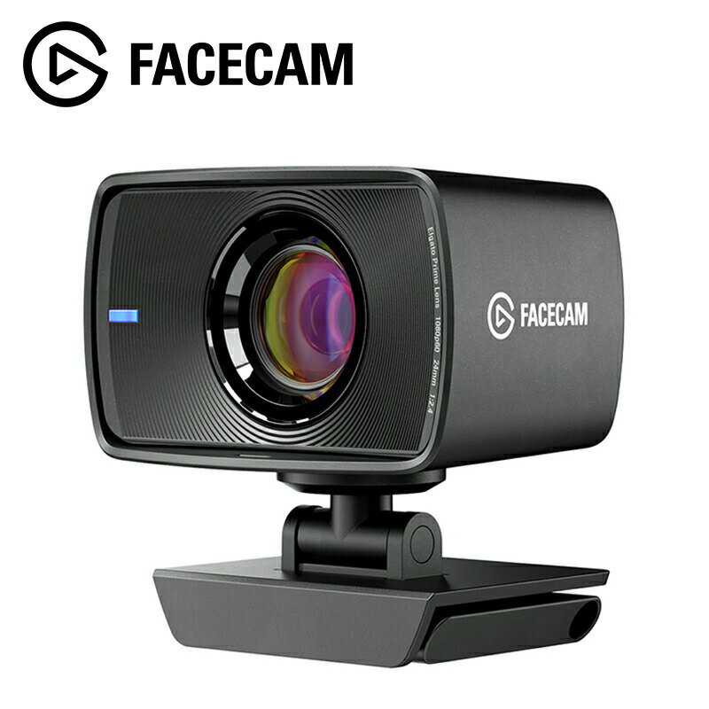 Elgato FACECAM 日本語パッケージ WEBカメラ 1080p60 スタジオ品質 プロ級レンズ f/2.4 24 mm 室内使用向け ゲーム 動画撮影 エルガト 10WAA9900-JP ウェブカメラ 配信 YouTube Zoom テレワーク リモートワーク FLASH MEMORY 接写 フルHD 高速 直接保存 送料無料