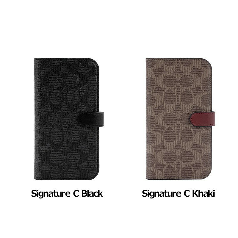 コーチ 手帳 スマホケース 携帯ケース iphone14Plus ケース COACH コーチ 手帳型 Folio Case Signature C アイフォン アイホン 携帯カバー おしゃれ 可愛い かわいい