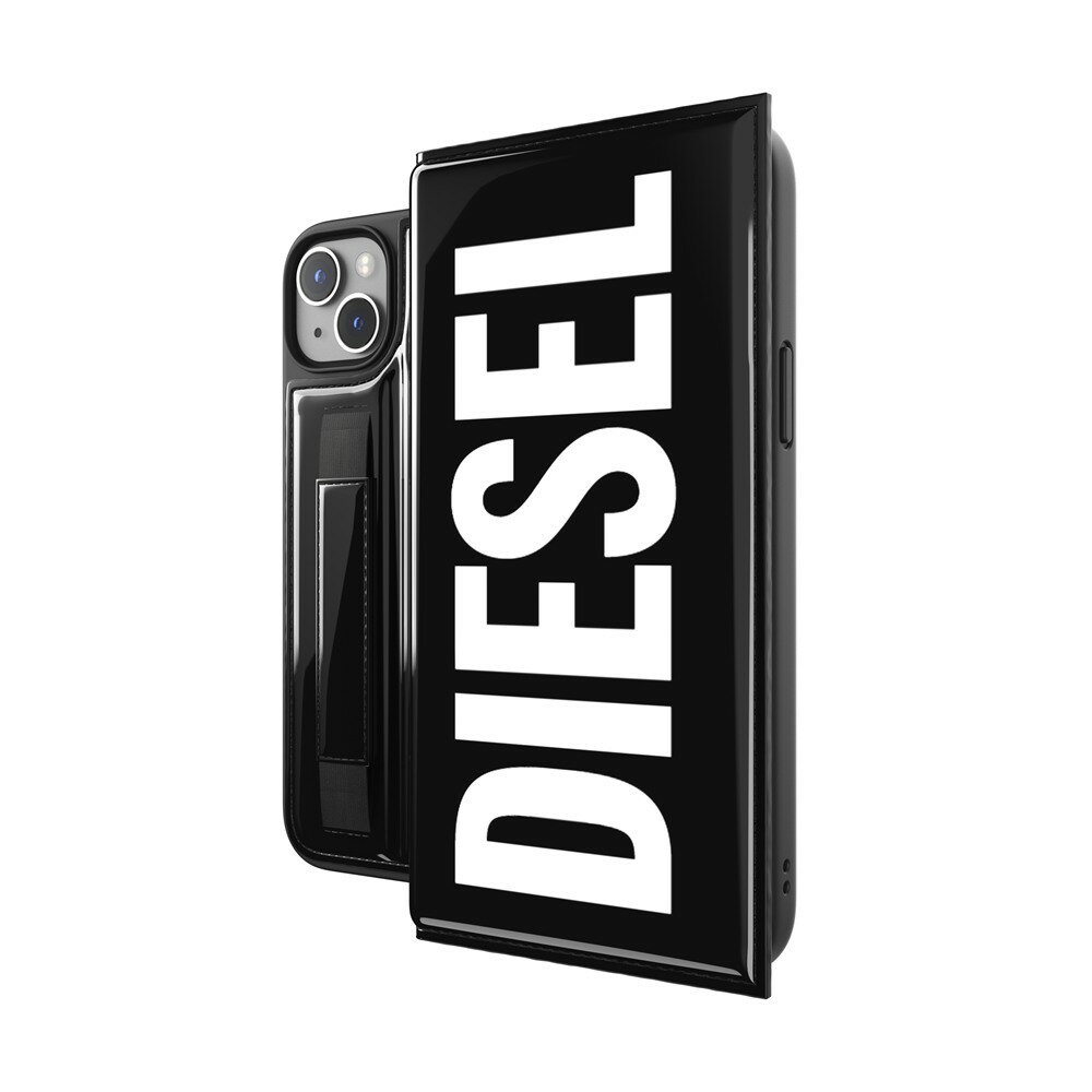 ディーゼル スマホケース メンズ スマホケース 携帯ケース iphone14Plus ケース DIESEL ディーゼル ブラック 手帳型 Wallet Case FW22 アイフォン アイホン 携帯カバー おしゃれ 可愛い かわいい