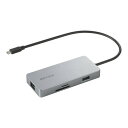 バッファロー LUD-U3-CGCSV Type-C接続 ドッキングステーション PD対応 CR付 シルバー