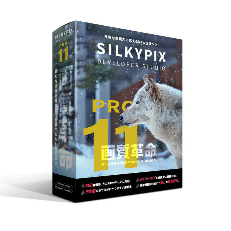 s\tg{g[ SILKYPIX Developer Studio Pro11 pbP[W