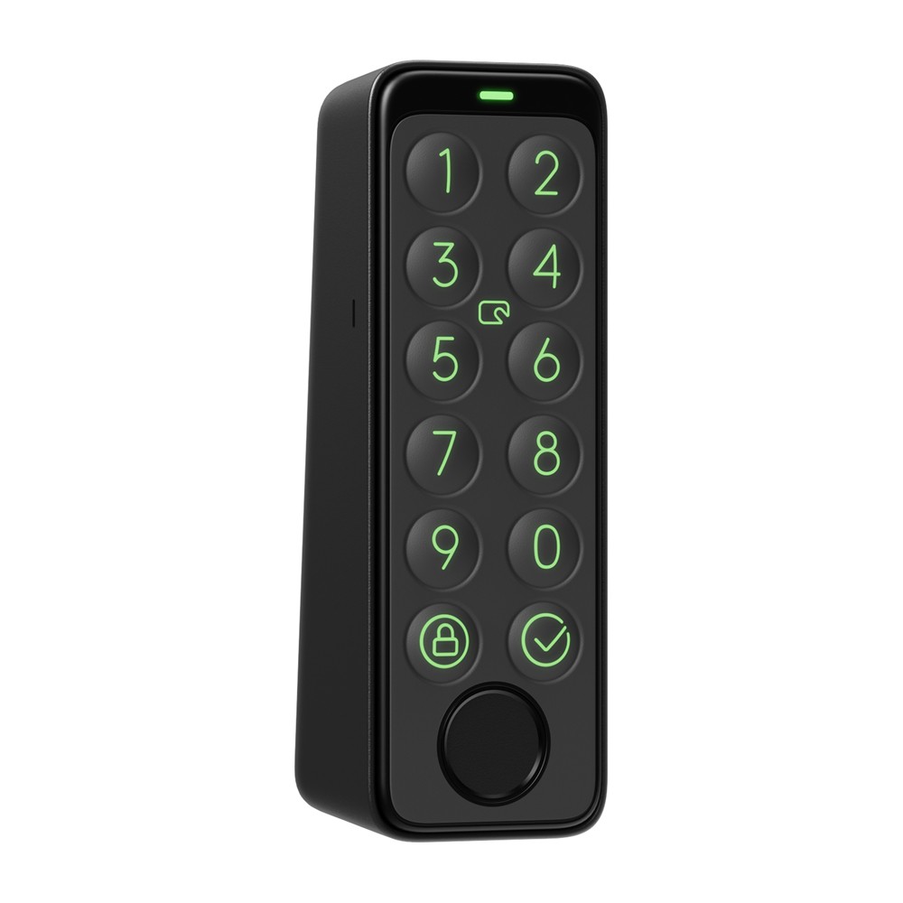 金属のカギを使わず、解錠も楽々にSwitchBot スイッチボット キーパッドタッチ 指紋認証パッド セット 玄関ドア ドア オートロック 玄関 後付け 鍵 ロック 暗証番号 パスワード キーパッド カードキー スマートリモコン スマホ 遠隔操作 リモコン Bluetooth 5.0 小型 ワンタッチスマートロックと指紋認証パッドを設置すれば、重たい金属のカギを使わず、ドアを解錠できます。スマホで解錠、パスワードで解錠、指紋認証で解錠、カードキーで解錠、室内で音声コントロールで解錠など、多数の方法でドアを簡単に解錠できます。今までのカギのわずらわしさから開放されて、ドアの解錠はもっと安全に、もっと便利になります。※画像はイメージです。送料無 送料無し製品特長 金属のカギを使わず、解錠も楽々に SwitchBot スイッチボット キーパッドタッチ 指紋認証パッド セット 玄関ドア ドア オートロック 玄関 後付け 鍵 ロック 暗証番号 パスワード キーパッド カードキー スマートリモコン スマホ 遠隔操作 リモコン Bluetooth 5.0 小型 ワンタッチ スマートロックと指紋認証パッドを設置すれば、重たい金属のカギを使わず、ドアを解錠できます。スマホで解錠、パスワードで解錠、指紋認証で解錠、カードキーで解錠、室内で音声コントロールで解錠など、多数の方法でドアを簡単に解錠できます。今までのカギのわずらわしさから開放されて、ドアの解錠はもっと安全に、もっと便利になります。 キーパッドと指紋認証パッドの違い キーパッド：指紋認識なし、パスワードで解錠可能。 指紋認証パッド：パスワードでも指紋認識でも解錠可能。 音声コントロール 家に家事に手一杯で、玄関まで足を運んでドアを開ける余裕もない時は「アレクサ、玄関の鍵を開けて」一言で十分。アレクサのほか、Google Home、SiriやIFTTTなどにも対応。アレクサ、Google Homeでドアを解錠する時、登録した暗証番号が必要で、ご不在の時、不審者の侵入も防止できます。（※Siriで音声コントロールはスマートロックの施錠のみ。SwitchBotハブミニが必要。） 指紋解錠で解錠は安全安心 指紋認証パッドは、一般のパスワード以外、指紋認証で解錠にも可能。備えているスウェーデンのPRECISE BIOMETRICSより開発された指紋認識アルゴリズムと生体認証装置は、汗かき磨耗した指紋でもお子様の細い指でも素早く認識できます。指紋データはキーパッド本体ローカルログのみに保存、安全で信頼できます。 オートロック 指定時間内にオートロックします。外出時のカギの閉め忘れを確実に防げます。出勤時やお出かけ時、ふと、カギの閉め忘れへの心配がなくなります。 バッテリー残量をカンタン把握 ドアを開けるたびに、指紋認証パッドのパネルに電源が表示されます。スマートロックまたは指紋認証パッドのバッテリー残量不足になったら、アプリより通知されます。バッテリーの残量がゼロになる前に、バッテリー交換を促します。 製品仕様・お問い合わせ先 型番 W2500020-GH カラー ブラック JANコード 0850037096923 本体サイズ 約112×38×36mm 本体重量 約130g(電池込) 材質 本体：PC+ABS ボタン：TPU 取付金具：金属 動作環境 -25 ℃~ 66 ℃ RH10%~90% （結露なし） 入力 CR123A×2 Bluetooth 4.2 ロックから5メートル以内に設置 Bluetooth Low Energy 対応機種 Android 5.0+、iOS 11.0+ 製品構成 指紋認証パット本体 ×1 取付金具 ×1 型紙シール ×1 両面テープ ×1 CR123A電池 ×2 取扱説明書 ×1 クリーニングティッシュ ×1 取り外しピン ×1 SwitchBotカード ×1 ネジパック(3.5*25mmネジ×2、拡張ボルト×2) ×1 ゴムリング ×2 セパレータ ×1 スイッチボットおすすめ商品 【switchbotシリーズは様々なシーンで便利な使い方ができます 日本正規販売代理店】 …玄関ドアをオートロックに。マイホーム・マンションの玄関に後付け。工事不要取付簡単。iphone・スマホが鍵(カギ)になりスマートリモコンで簡単に開錠。防犯対策にも。Alexa(アレクサ) Google Home Apple Watch対応のロック。シンプルな黒 単体。 …エアコン・テレビ等赤外線リモコンを一つにまとめてアプリから操作可能。リモコンや電池カバー紛失、電池持ち電池切れの心配もなし。 …スマートプラグ本体にBluetooth機能とWi-Fi機能(2.4Ghzのみ)が備わっているので、デバイスの追加と操作がよりスムーズに。ハブ(hub)不要。遠隔操作。携帯で出張中や旅行中の防犯対策に活用できます。 …光センサーを内蔵し日差しを感知して自動で開閉。付け方簡単。SwitchBotハブシリーズと併用すると、スマートスピーカーの音声操作可能。Amazonアレクサ、Googleアシスタント、Siriショートカット、IFTTT、LINE Clova（Beta）対応機種。 …赤外線センサーを搭載し、人の動きを検知します。電池式で置き場所自由。取り付け簡単。 …別売のスマートロックとお使いください。タッチパネル・指紋解錠で安全性UP。キーパッド/指紋認証パッド専用のカードキー(別売)で家族・ゲストとも共有可能。 …アプリにてネットワーク経由で外出先からお家のリアルタイム状態を確認可能。防犯カメラとしても。2台,2階,2個,2つなど各部屋設置でセキュリティ強化におすすめ。動体検知。 …ドアや窓に貼るだけで開閉状況を検知でるドアセンサー。どこでも24時間スマホから確認可能。アラート通知機能も。