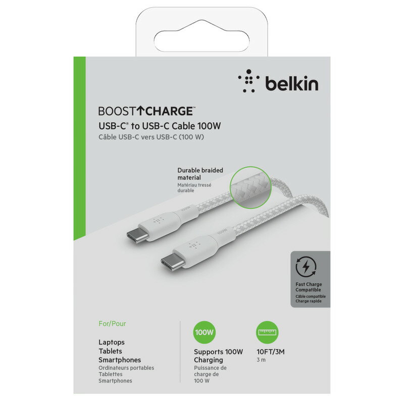 BELKIN CAB014BT3MWH USB-CtoCVR炩ϋv2dҍP[u3m zCg