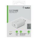 BELKIN BOOST↑CHARGE USB-C PD 3.0 PPSウォールチャージャー25W