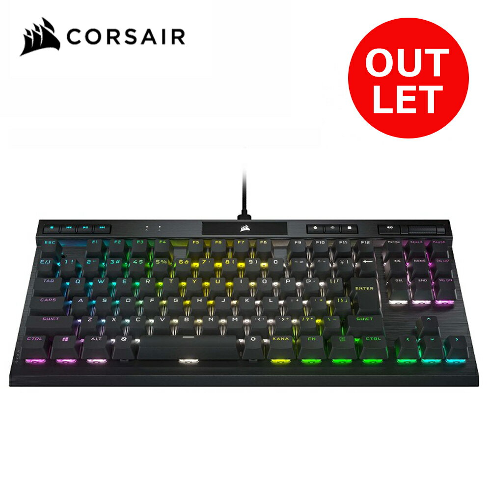 【アウトレット】 Corsair コルセア K70 RGB TKL CHAMPION CORSAIR OPX -日本レイアウト-