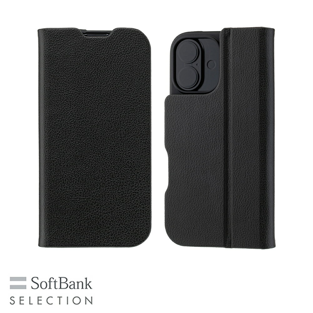 Rakuten - SoftBank SELECTION マグネティック Stand Flip for iPhone 17 ブラック SB-I023-FBMG/BK