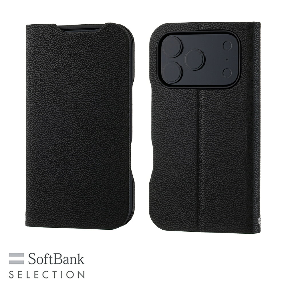 Rakuten - SoftBank SELECTION Stand Flip for iPhone 17 Pro SB-I025-SDFB/BK