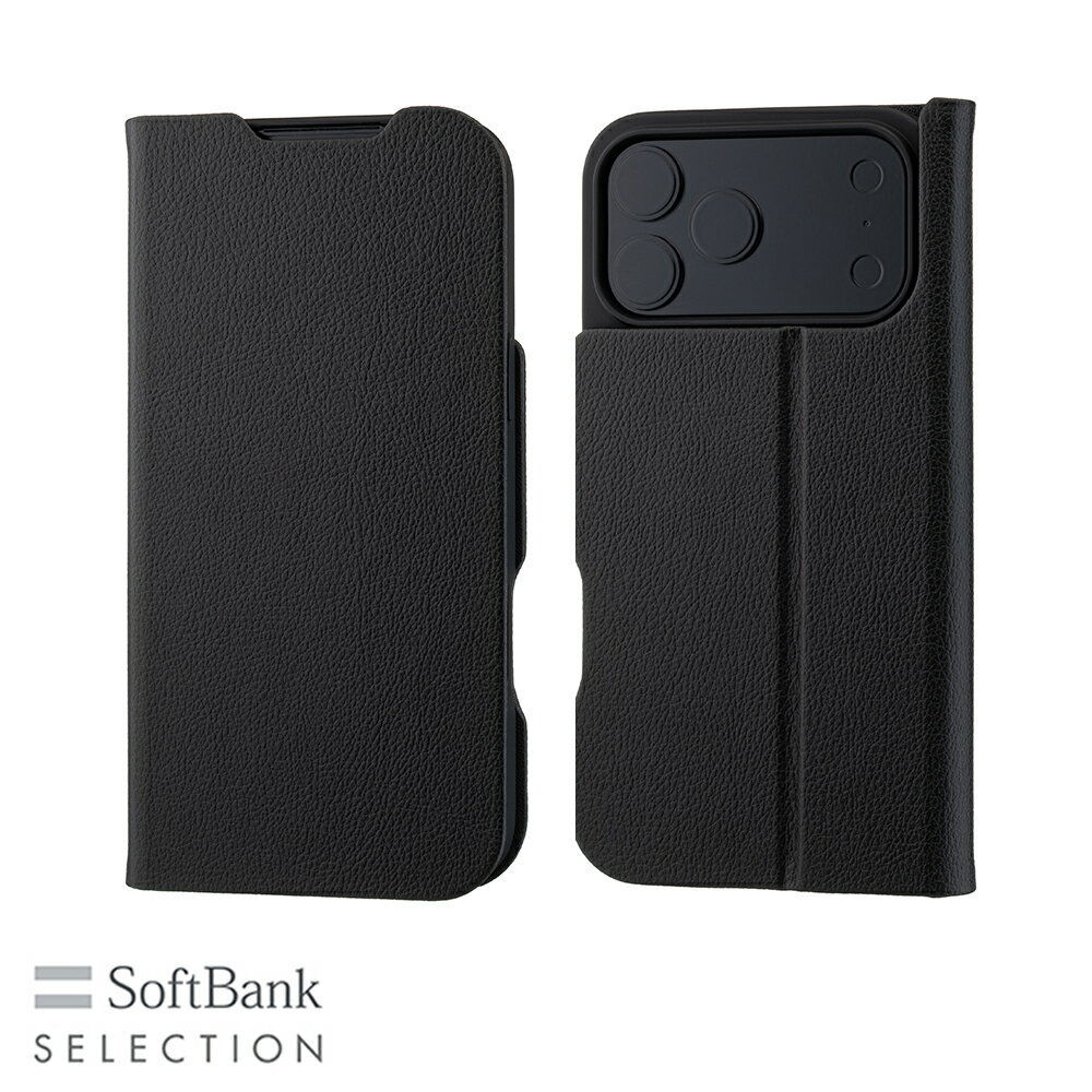 Rakuten - SoftBank SELECTION マグネティック Stand Flip for iPhone 17 Pro Max ブラック SB-I026-FBMG/BK