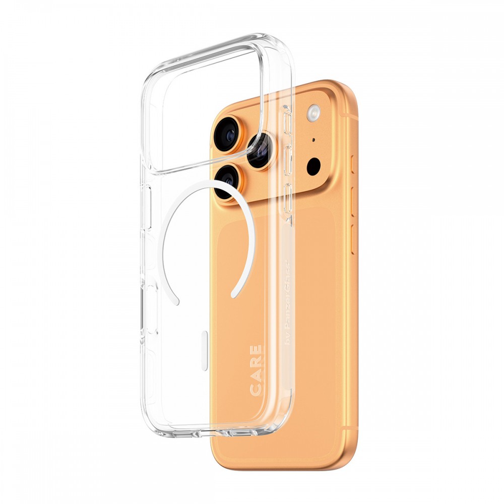 樂天商城 - CARE by PanzerGlass Flagship Case Transparent Urban Combat iPhone 17 Pro ケース w. White MagSafe