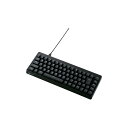 ゲーミングキーボード 【V custom】 有線 着脱式ケーブル メカニカル ( 銀軸 / スピードリニア ) 日本語配列 テンキーレス USB Aポート×1 コンパクト ブラック