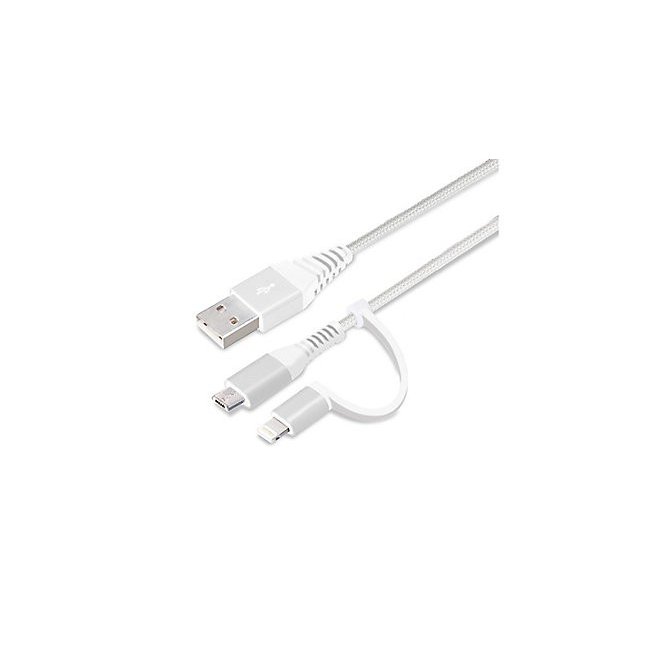 PGA 2in1 Lightning & microUSB^tP[u 50cm zCgVo[