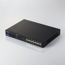 ELECOM レイヤー2 Giga対応 PoE アンマネージスイッチ 16ポート EHB-UG2C-PLシリーズ