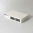 ELECOM Giga対応16ポートスイッチ(金属筐体/電源内蔵) EHC-GXXMN2-HWシリーズ