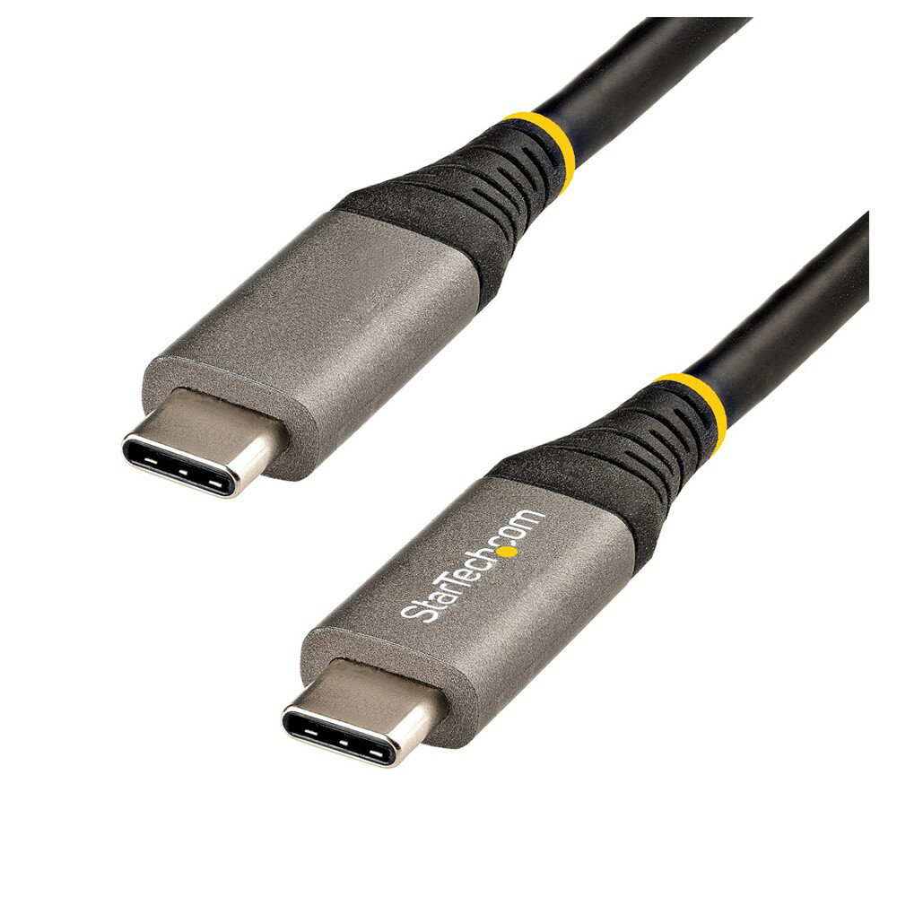 樂天商城 - StarTech.com 50cm USB-C - USB-C ケーブル 10Gbps/USB 3.1(3.2 Gen 2)Type C - Type Cケーブル/100W (5A) Power Delivery & DP Altモード