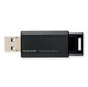 片手でワンプッシュのラクラク接続エレコム ELECOM ESD-EPK1000GBK 外付けSSD/ノック式/USB3.2(Gen2)対応/1TBノックで出して自動で収納できる、USBメモリサイズの超小型で読み出し最大600MB/sの高速データ転送を実現するUSB3.2(Gen2)外付けポータブルSSD。※1 一部管理領域などで使用されているため、実際に使用できる容量は表記の容量より小さくなります。※2 最大転送速度は当社環境による実測値であり、すべての環境において保証するものではありません。※3 PlayStation 4でのご利用、PlayStation 4 Proの前面ポートでご利用の際は別途延長ケーブルをご用意ください。※画像はイメージです。送料無 送料無し製品特長 片手でワンプッシュのラクラク接続 エレコム ELECOM ESD-EPK1000GBK 外付けSSD/ノック式/USB3.2(Gen2)対応/1TB ノックで出して自動で収納できる、USBメモリサイズの超小型で読み出し最大600MB/sの高速データ転送を実現するUSB3.2(Gen2)外付けポータブルSSD。 ※1 一部管理領域などで使用されているため、実際に使用できる容量は表記の容量より小さくなります。 ※2 最大転送速度は当社環境による実測値であり、すべての環境において保証するものではありません。 ※3 PlayStation 4でのご利用、PlayStation 4 Proの前面ポートでご利用の際は別途延長ケーブルをご用意ください。 高速データ転送を実現するUSB3.2(Gen2)対応外付けポータブルSSD 読み込み最大600MB/s、書き込み最大500MB/sの高速データ転送を実現するUSB3.2(Gen2)対応外付けポータブルSSDです。 ※USB3.2(Gen2)でご使用になるには、機器側がUSB3.2(Gen2)に対応している必要があります。 圧倒的な小ささを実現し、持ち運びや収納にも便利 重さ約11g、幅57.7×奥行き20×高さ10.5mm(コネクタ収納時)と圧倒的な小ささを実現し、持ち運びや収納にも便利なUSBメモリサイズです。 下位互換が可能 USB3.1(Gen2,Gen1)/USB3.0/USB2.0への下位互換が可能で、そのまま接続可能です。 ※Macで使用する場合は、本体側でフォーマット（初期化）を行う必要があります。 番組録画などに テレビやレコーダーなどの機器に接続することで、番組の録画や2番組同時録画などのさらに便利な機能もご利用いただけます。 ※機能の詳細、対応可否はテレビ側の仕様に依存します。 各社テレビに接続可能 シャープ(アクオス)、レグザ、ソニー(ブラビア)、パナソニック(ビエラ)、ハイセンスなどのテレビに接続可能です。 ※ただし、テレビがUSB-HDD録画に対応している必要があります。 対応情報を随時更新 最新テレビ機種との対応情報も随時Web更新しているため、QRコードからすぐに確認ができ、安心してお買い上げいただけます。 より快適なゲームプレイが可能 PlayStation 4、PlayStation 4 Pro、PlayStation 5 に接続し、ゲームデータを外付けSSDに保存することで、ゲームの起動時間やセーブデータのロード時間が短縮され、より快適なゲームプレイが可能です。 PlayStation 5に接続し、PlayStation 5のゲームデータを外付けSSDに保存することで、本体ストレージの空き容量を確保が可能です。 データアクセス時間が大幅に短く、高速データ転送が可能 ハードディスクのような物理的動作により磁気ディスクへデータを記録するのではなく、電気的動作によりフラッシュメモリへデータを記録するため、データアクセス時間が大幅に短く、高速データ転送が可能です。 高い耐衝撃性能と耐振動性能 衝撃や振動によって破損しやすいディスク駆動部品がないため、高い耐衝撃性能と耐振動性能を兼ね備えています。 消費電力を大幅に抑えられる モーターなどの駆動部品がないため、書き込み時の騒音もなく、ハードディスクに比べて消費電力を大幅に抑えられます。 キャップを紛失する心配がないノック式 キャップレスでキャップを紛失する心配がないノック式です。 自動でUSB部分を収納 本体をUSBポートから抜くと自動でUSB部分を収納できます。 動作確認LEDランプを搭載 アクセス状態がわかる動作確認LEDランプを搭載しています。 ストラップホールを装備 お好みのストラップを装着できるストラップホールを装備しています。 ※本製品にストラップは付属していません。 保証期間は「1年間」 保証期間を「1年間」としていますので、安心してご利用いただけます。 さらに便利な機能も利用できる テレビやレコーダーなどの機器に接続することで、番組の録画や2番組同時録画などのさらに便利な機能もご利用いただけます。(※機能の詳細、対応可否はテレビ側の仕様に依存します) シャープ(アクオス)、レグザ、ソニー(ブラビア)、パナソニック(ビエラ)、ハイセンスなどのテレビに接続可能です。 最新テレビ機種との対応情報も随時Web更新しているため、QRコードからすぐに確認ができ、安心してお買い上げいただけます。 SSDで、PS4の“ゲームデータ”のロード時間を高速化！ SSDをPlayStation4、PlayStation4 Proに接続し、ゲームアプリをインストールすることで、ゲームのロード時間や、セーブデータロード時間が高速化できます。 PS4セーブデータのロード時間を高速化！ PS4ゲームのロード時間を高速化！ 「PS5、PS4用 外付けSSD/HDD拡張ストレージ設定マニュアル」をダウンロードしていただけます。 本製品のPS5、PS4用 外付けSSD/HDD拡張ストレージ設定マニュアルPDFをダウンロードしていただけます。 初めての方でも安心して設定することが可能です。 大切なビジネスデータも安心して扱える！ 弊社Webサイトからダウンロードすることで、パスワード自動認証機能付セキュリティソフト「PASS」が使用可能です。 保存できる各種データの目安 (1TBの場合) ※ 各種データのファイルサイズの目安： 写真：2400万画素 8.2MB/枚、動画：フルHD(13Mbps) 96MB/分、音楽：AAC(5分 128kbps) 4.8MB/曲、本：コミック(200ページ) 70.6MB/冊 ※ ファイルサイズはあくまで目安となり、データの状態により保存できる容量が異なる場合があります。 保存できるTV番組の録画時間の目安 ※実際の録画時間は機器や番組によって異なります。 ※2021年10月 現在データ。 自社環境認定基準を1つ以上満たし、『THINK ECOLOGY』マークを表示した製品です。 「THINK ECOLOGY」マークは、 従来よりも“より環境負荷が少ない”製品であることを示すシンボルとして制定しています。 エレコムグループでは、その対象となる製品をより多くつくり、マーク表示を行い、 積極的にお客様に選んでいただけるよう努力を続けて参ります。 環境保全に取り組み、製品の包装容器が紙・ダンボール・ポリ袋のみで構成されている製品です。 製品仕様・お問い合わせ先 型番 ESD-EPK1000GBK カラー ブラック JANコード 4549550211185 本体サイズ 約W57.7×D20×H10.5mm(コネクター収納時) 本体重量 約11g 容量 1TB インターフェイス USB3.2(Gen2、Gen1)/USB3.1(Gen2、Gen1)/USB3.0/USB2.0 コネクタ USB3.2(Gen2) typeA オス データ転送速度 読み出し:最大600MB/s、書き込み:最大500MB/s ※USB3.2(Gen2)でご使用になるには、機器側がUSB3.2(Gen2)に対応している必要があります。 対応OS Windows 10/8.1、macOS Big Sur 11、Chrome OS ※互換性情報は弊社検証環境における動作確認時点のものです。全ての機器、OSバージョン、アプリケーション等との完全な互換性を保証するものではありません。 対応ゲーム機 PlayStation(R) 4、PlayStation(R) 4 Pro、PlayStation(R) 5 ※PlayStation(R) 5のソフトデータは拡張ストレージから起動できません。 対応機種 Windows 10/8.1が動作するWindowsパソコン、およびmacOS Big Sur 11.0が動作するMac 保証 1年間 製品構成 本体 ×1 ユーザーズマニュアル ×1 製造元 エレコム株式会社