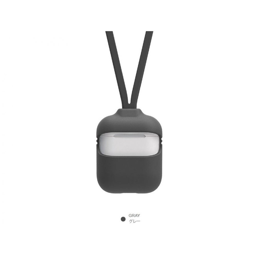樂天商城 - Lead Trend AirPodsケース Capsule 2way ストラップ付き グレー