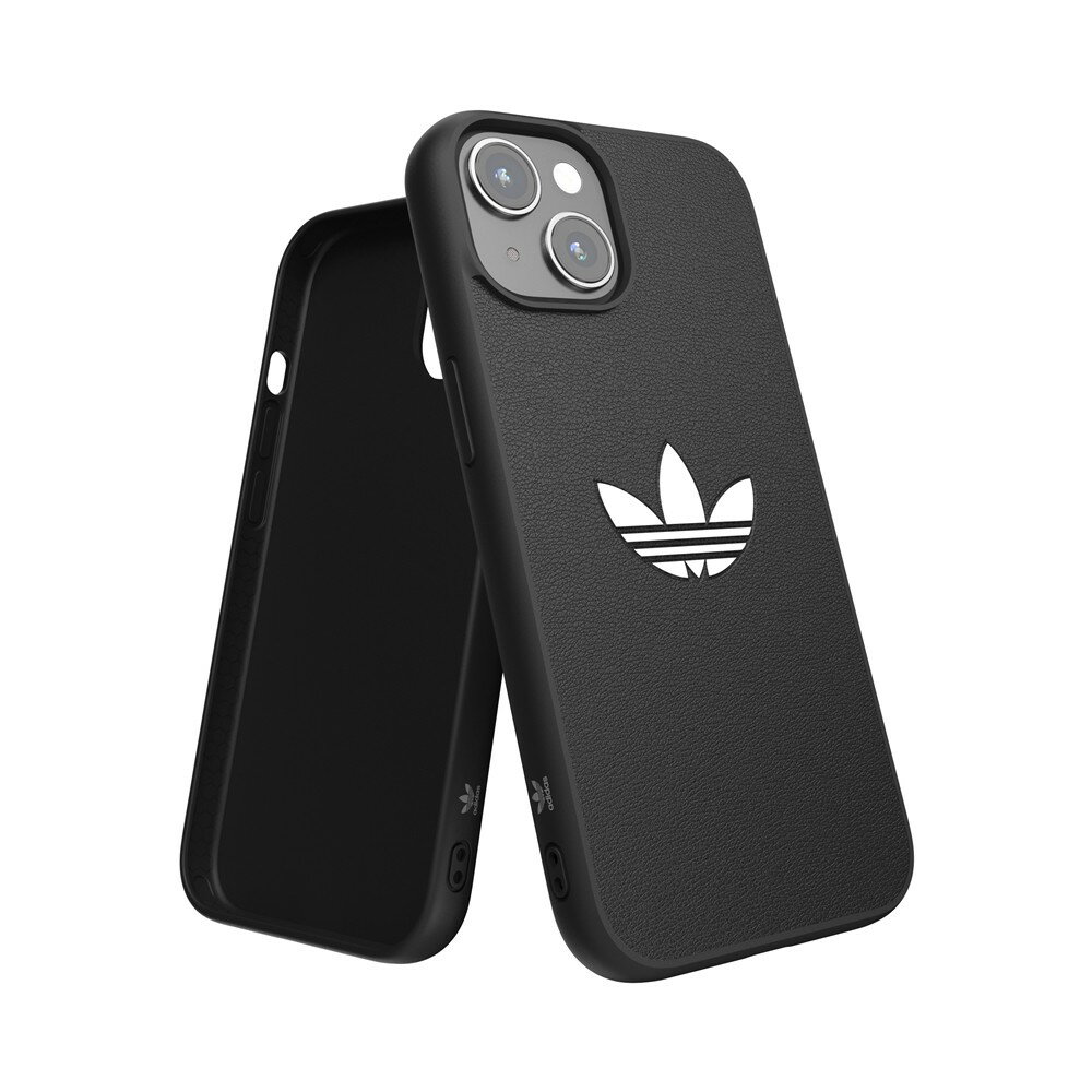 アディダス スマホケース メンズ 【アウトレット】 adidas アディダス iPhone 15 adidas OR Moulded Case Iconic FW23 Black iPhoneケース スマホケース