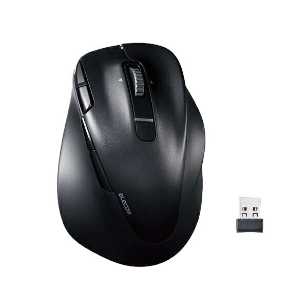 Bluetooth マウス ( 無線 接続可 ) 静音 ワイヤレス 8ボタン チルトホイール付 右手専用 究極の握り心地 抗菌 XLサイズ 充電式 3台 EX-G PRO ブラック