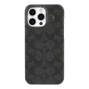 COACH コーチ iPhone 15 Pro Max Coach Slim Wrap Case - Signature C Charcoal