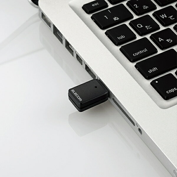 トレテク!SoftBank SELECTIONのエレコム ELECOM Wi-Fiルーター 無線LAN 子機 867Mbps 11ac 小型 USB3.0 EU RoHS指令準拠(10物質) ブラック｜アングル2