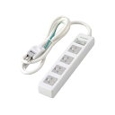 エレコム ELECOM タップ/3P4個口/差込口2P/一括スイッチ/マグネット・ホコリシャッター付/1m/RoHS対応